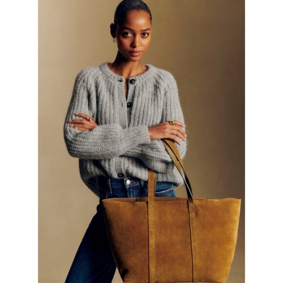 Sezane Sweaters - Sézane Emile Cardigan in Mottled Grey